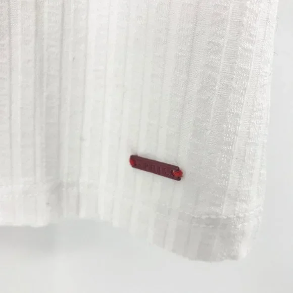 NEW🌺n:PHILANTHROPY Champ Ribbed White Tee - Picture 7 of 10